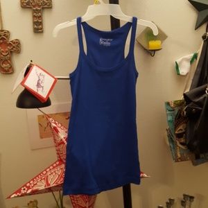NWOT blue tank top